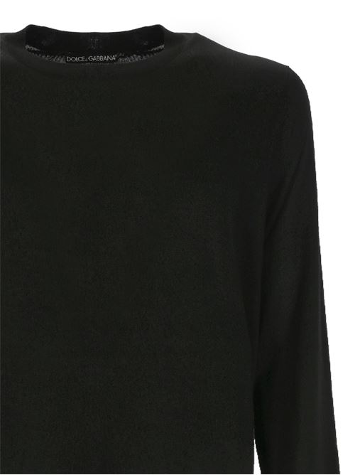 Maglione con ricamo logo Dolce & Gabbana | GXX02ZJBSJSN0000